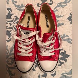 Red low rise converse